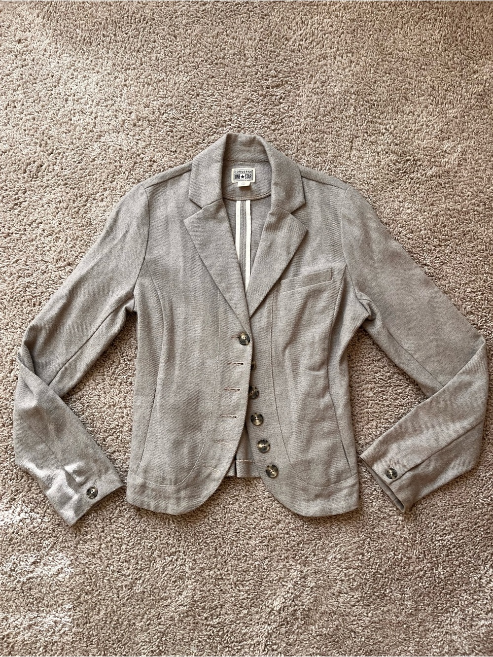 Converse Vintage Women's Light Gray Blazer